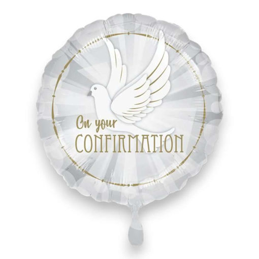 Picture of CONFIRMATION DOVE FOIL BALLOON 18 INCH